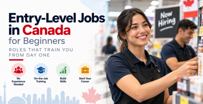 Entry-Level Jobs in Canada for Beginners: Roles That Train You From Day One